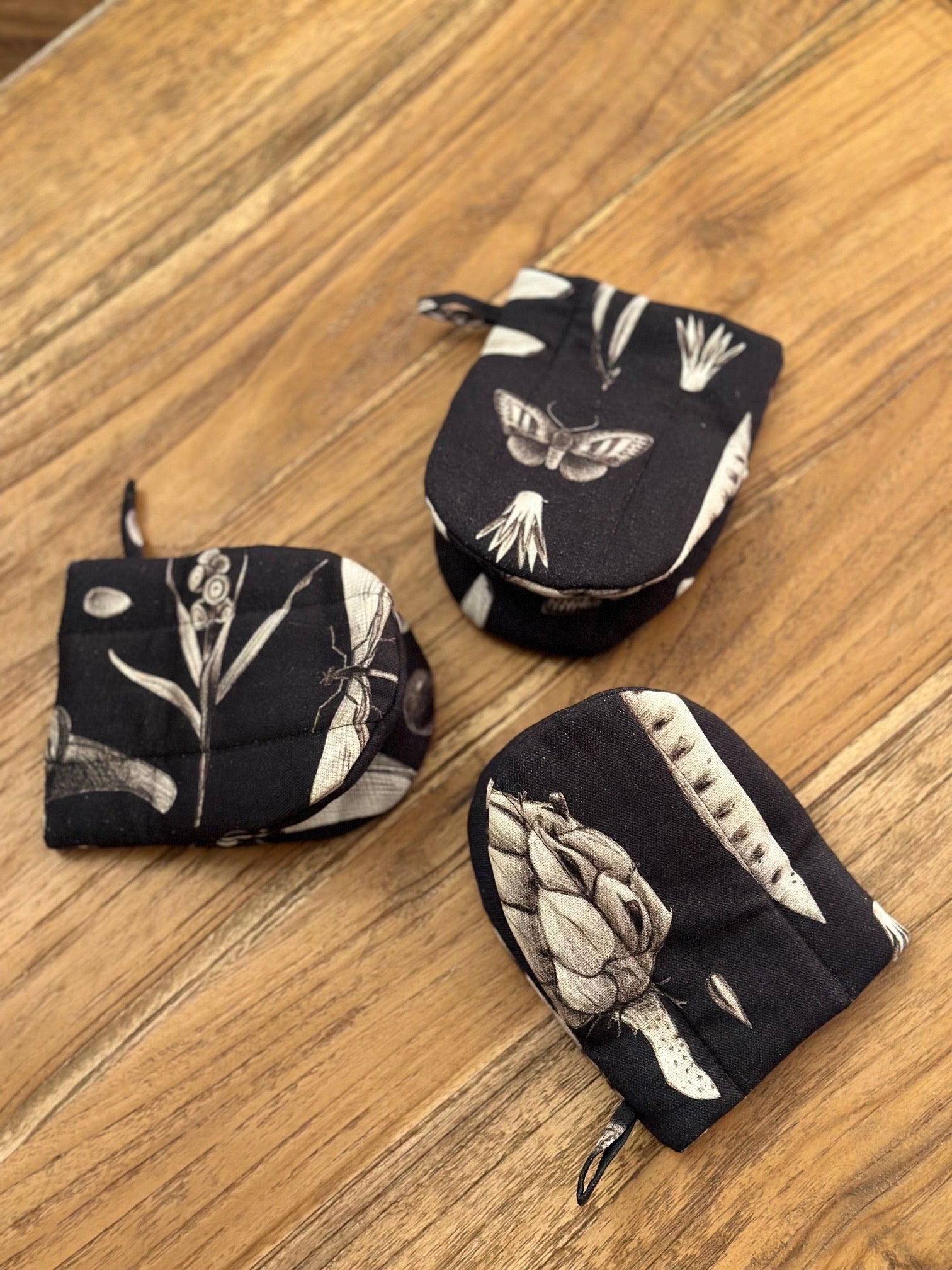 Oven Glove With Double Wool Filling - Seeds Carbon